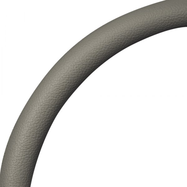 Billet Specialties® - Light Gray Leather Style Steering Wheel Half-Wrap Ring