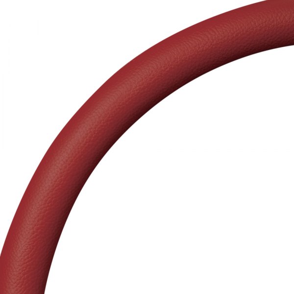 Billet Specialties® - Red Leather Style Steering Wheel Half-Wrap Ring