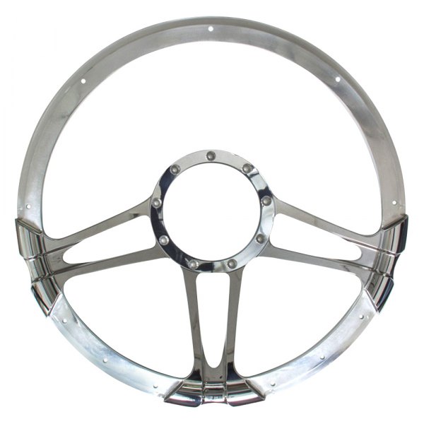 Billet Specialties® - 3-Spoke Select Edition Series Monaco Style Steering Wheel