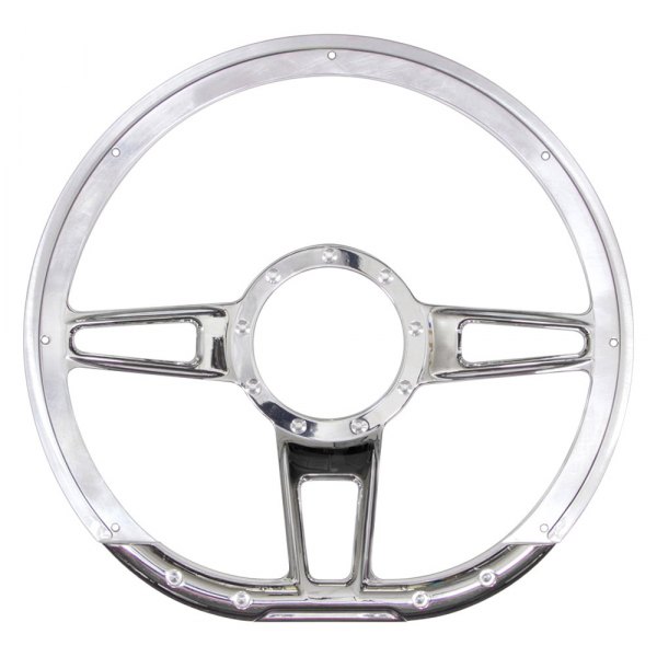 Billet Specialties® - 3-Spoke D-Shaped Series Formula Style Steering Wheel