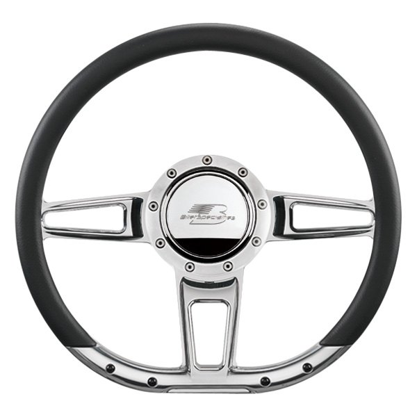  Billet Specialties® - 3-Spoke D-Shaped Series Formula Style Steering Wheel