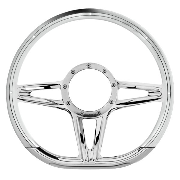 Billet Specialties® - 3-Spoke Victory D-Shaped Series Steering Wheel