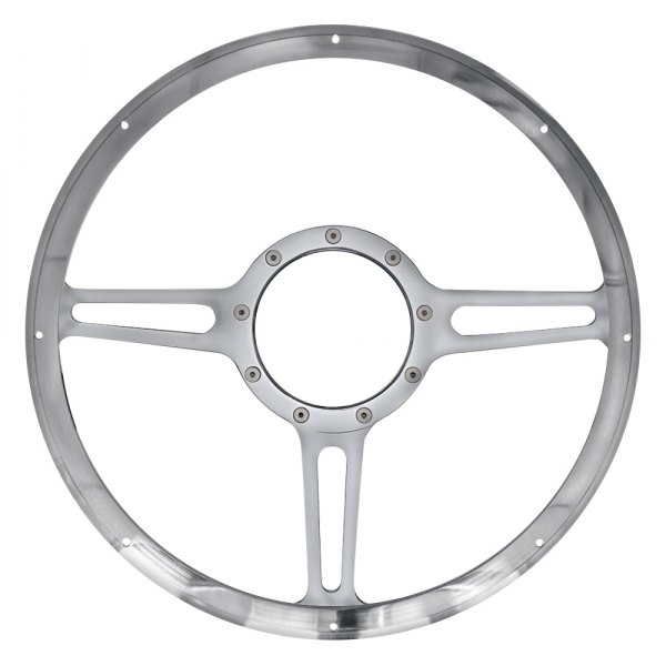 Billet Specialties® - 3-Spoke Standard Series Split Spoke Style Steering Wheel