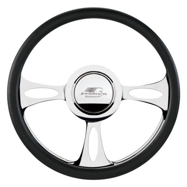  Billet Specialties® - 3-Spoke Standard Series Fast Lane Style Steering Wheel