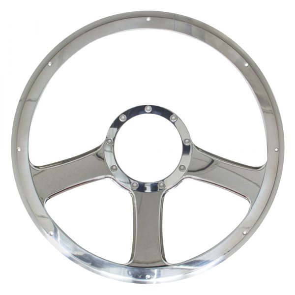 Billet Specialties® - 3-Spoke Standard Series Anthem Style Steering Wheel