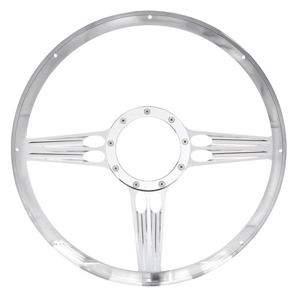 Billet Specialties® - 3-Spoke HollowPoint Series Steering Wheel