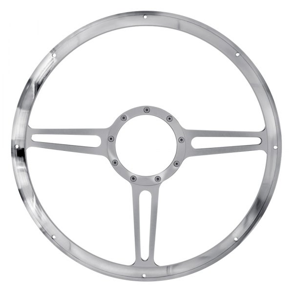 Billet Specialties® - 3-Spoke Standard Series Split Spoke Style Steering Wheel