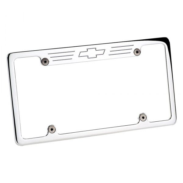 Billet Specialties® - License Plate Frame with Chevrolet Emblem