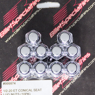 Billet Specialties® - Chrome E-T/Ultra Seat Closed End Lug Nuts