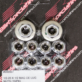 Billet Specialties® - Chrome Shank Seat Open End Lug Nuts
