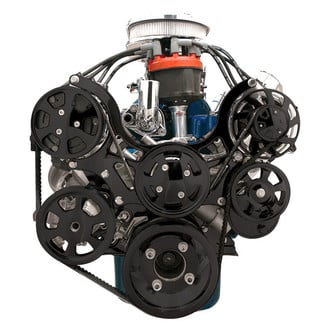Billet Specialties® - Tru Trac Serpentine System with Power Steering & A/C