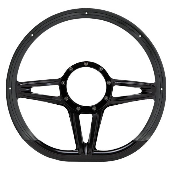 Billet Specialties® - 3-Spoke Victory D-Shaped Series Steering Wheel