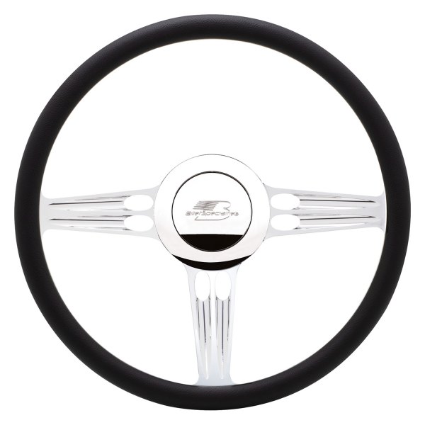  Billet Specialties® - 3-Spoke HollowPoint Series Steering Wheel