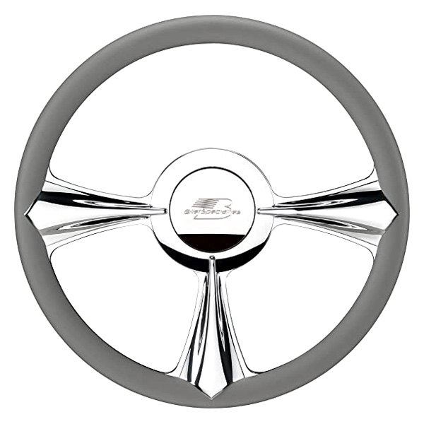  Billet Specialties® - 3-Spoke Profile Series Stiletto Style Steering Wheel