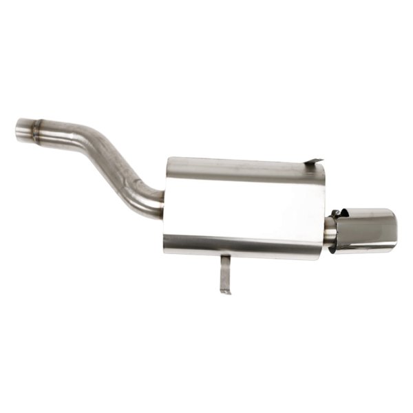 Billy Boat Exhaust® - Stainless Steel Oval Gray Exhaust Muffler with Single Oval Tip