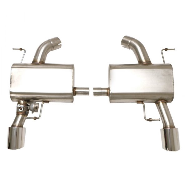 Billy Boat Exhaust® - Stainless Steel Oval Touring Silver Exhaust Mufflers