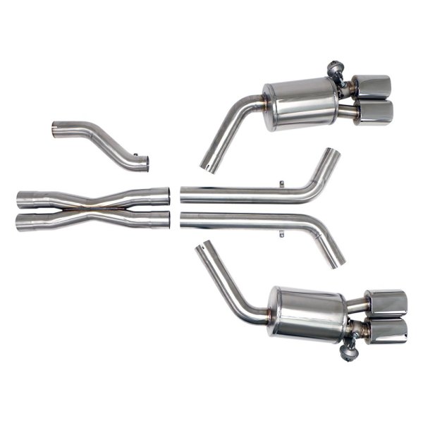 Billy Boat Exhaust® - Fusion™ Stainless Steel Axle-Back Exhaust System, Chevy Corvette