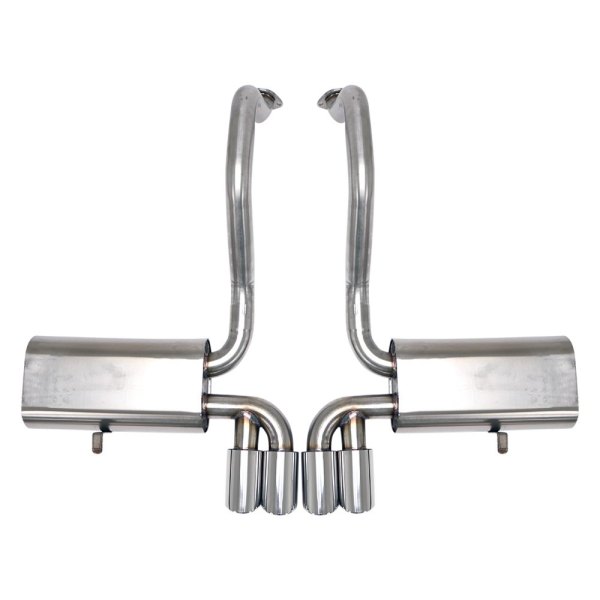 Billy Boat Exhaust® - Route 66™ Stainless Steel Axle-Back Exhaust System, Chevy Corvette