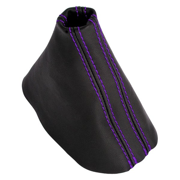 Black Forest Industries® - DSG/Automatic Leather Black Shift Boot with Purple Stitching