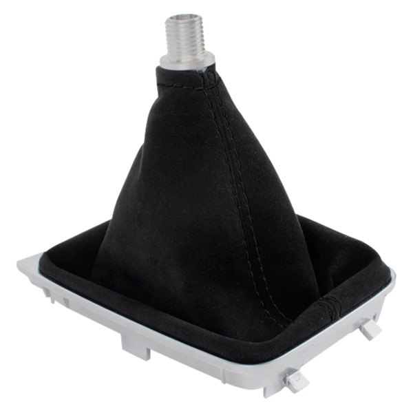 Black Forest Industries® - Manual Black Leather Shift Boot with White Stitching