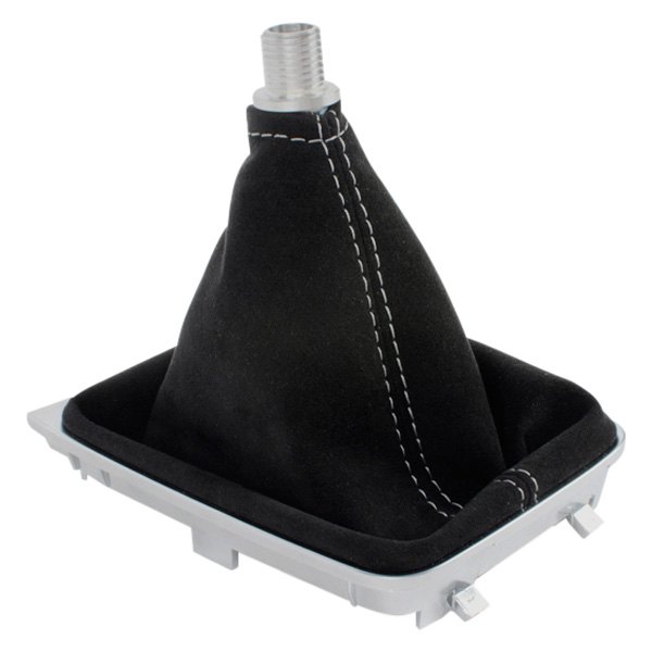 Black Forest Industries® - Manual Black Leather Shift Boot with Silver Stitching
