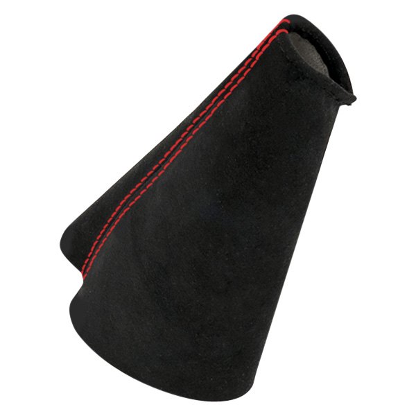 Black Forest Industries® - Black Alcantara E-Brake Boot with Red Stitching