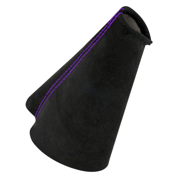 Black Forest Industries® - Black Alcantara E-Brake Boot with Purple Stitching