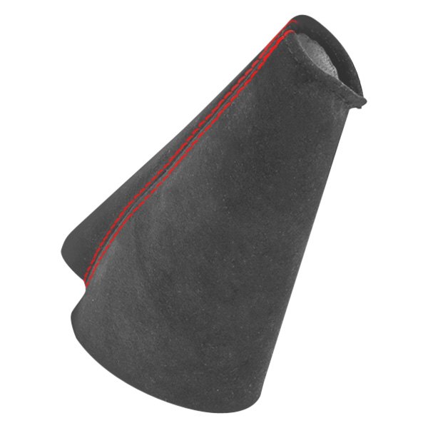 Black Forest Industries® - Gray Alcantara E-Brake Boot with Red Stitching