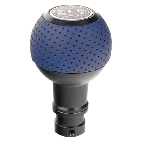 Black Forest Industries® - GS2 Porsche Maritime Blue Air Leather Heavy Weight Shift Knob with Black Anodized Logo
