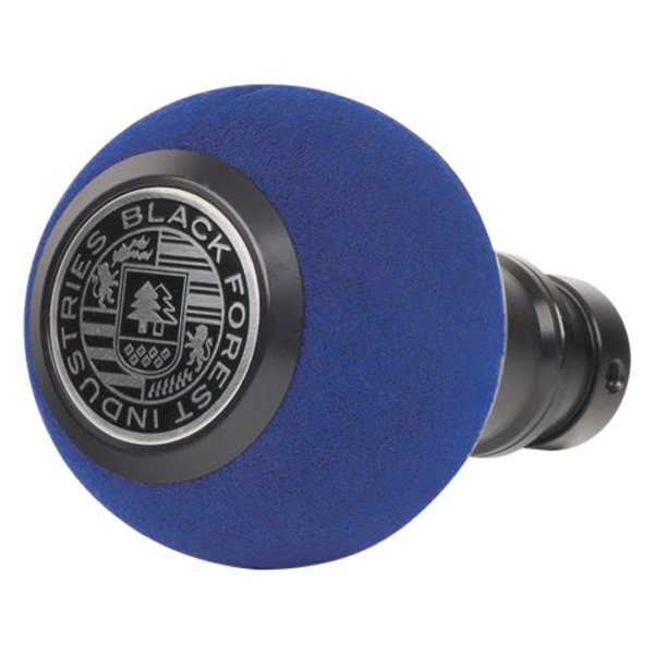 Black Forest Industries® - GS2 Blue Alcantara Heavy Weight Shift Knob with Black Anodized Logo