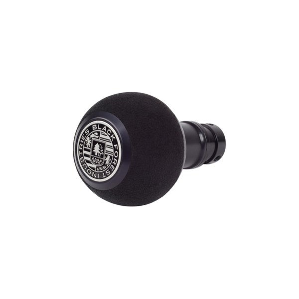 Black Forest Industries® - GS2 Black Alcantara Heavy Weight Shift Knob with Black Anodized Logo