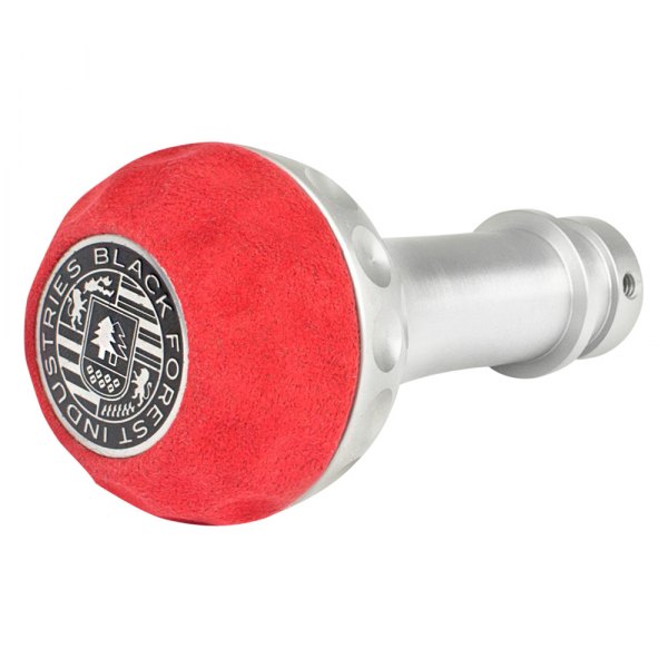 Black Forest Industries® - Golf Ball Silver Heavy Weight Shift Knob with Red Alcantara