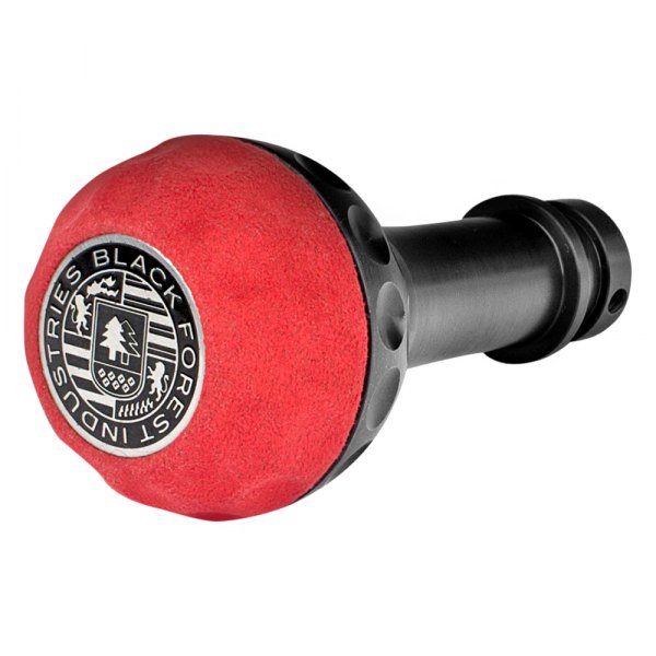 Black Forest Industries® - Golf Ball Black Heavy Weight Shift Knob with Red Alcantara