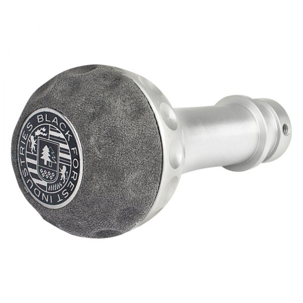 Black Forest Industries® - Golf Ball Silver Heavy Weight Shift Knob with Gray Alcantara