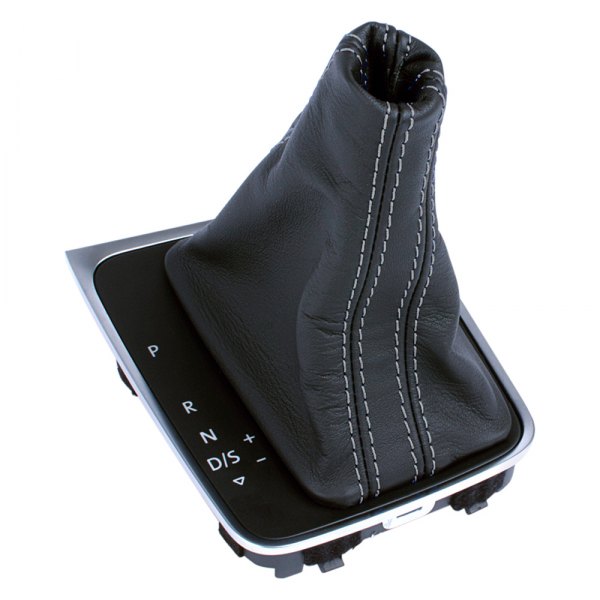 Black Forest Industries® - Manual Black Leather Shift Boot with Silver Stitching