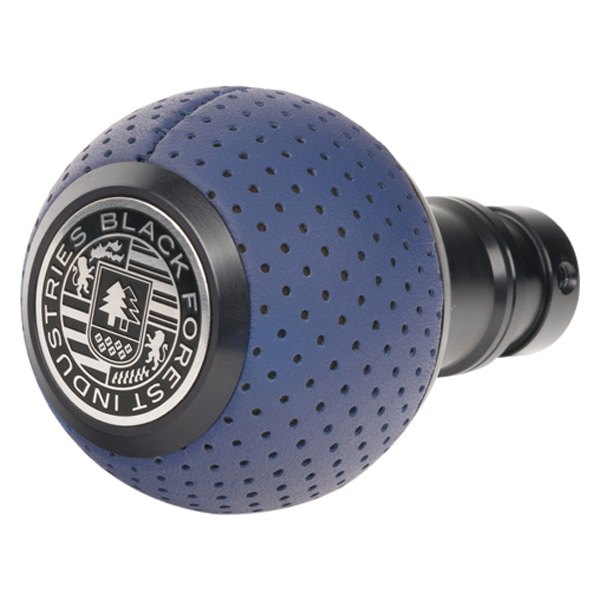 Black Forest Industries® - GS2 Porsche Maritime Blue Air Leather Heavy Weight Shift Knob with Black Anodized Logo