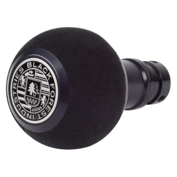 Black Forest Industries® - GS2 Black Alcantara Heavy Weight Shift Knob with Black Anodized Logo