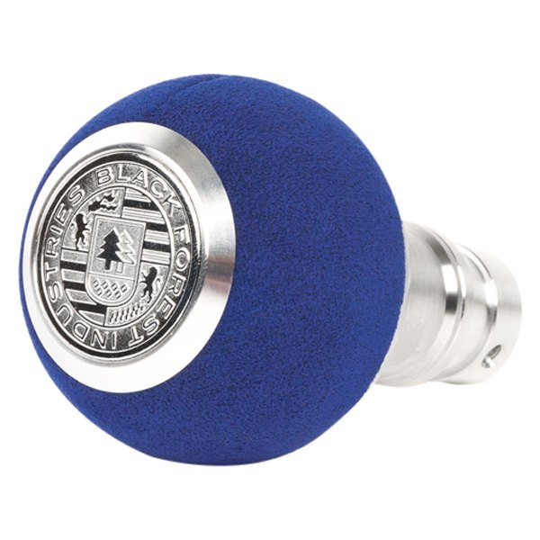Black Forest Industries® - Manual Blue GS2 Heavy Weight Shift Knob with Silver Logo