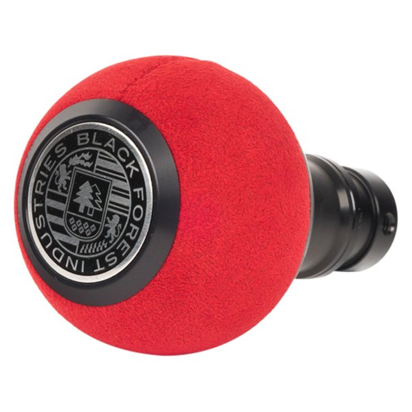 Black Forest Industries® - GS2 Red Alcantara Heavy Weight Shift Knob with Black Anodized Logo