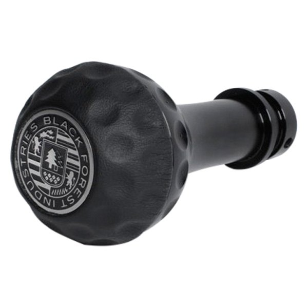 Black Forest Industries® - Golf Ball Black Heavy Weight Shift Knob with Black Leather