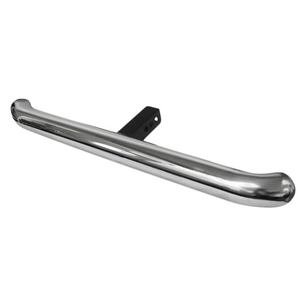  Black Horse Off Road® - Polished Stainless Steel Rear Bumper Protector w/o Step Pad for 2" Receivers