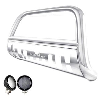 Black Horse® - 3" LED Bull Bar with Skid Plate