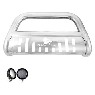Black Horse® - 3" LED Bull Bar with Skid Plate