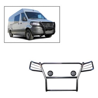 Black Horse® - Modular Design Grille Guard with Lights