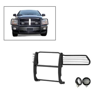 Black Horse® - Modular Design Black Grille Guard with LED Lights