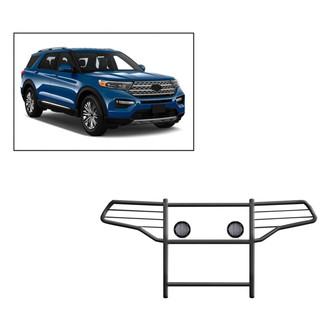 Black Horse® - Modular Design Grille Guard with Lights