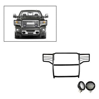 Black Horse® - Modular Design Black Grille Guard with 5.3" Black LED Lights