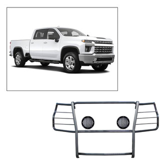 Black Horse® - Modular Design Grille Guard with Lights