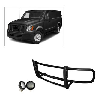 Black Horse® - Spartan Series Grille Guard with 5.3" LED Lights