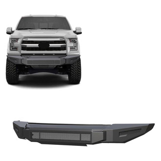 Black Horse® - Armour II Full Width Black Front Modular Bumper
